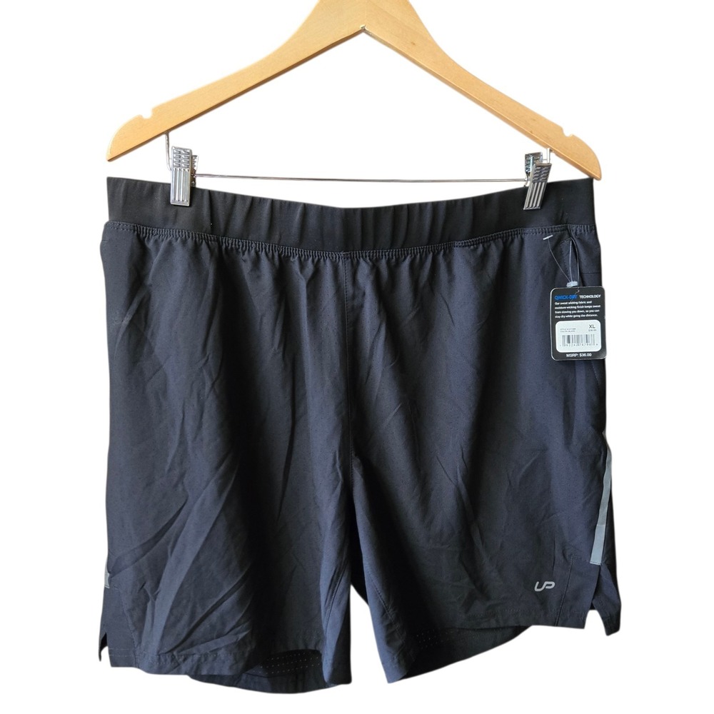 Unipro Qwick-Dry  Shorts‎ 7" Men's Running Black XL